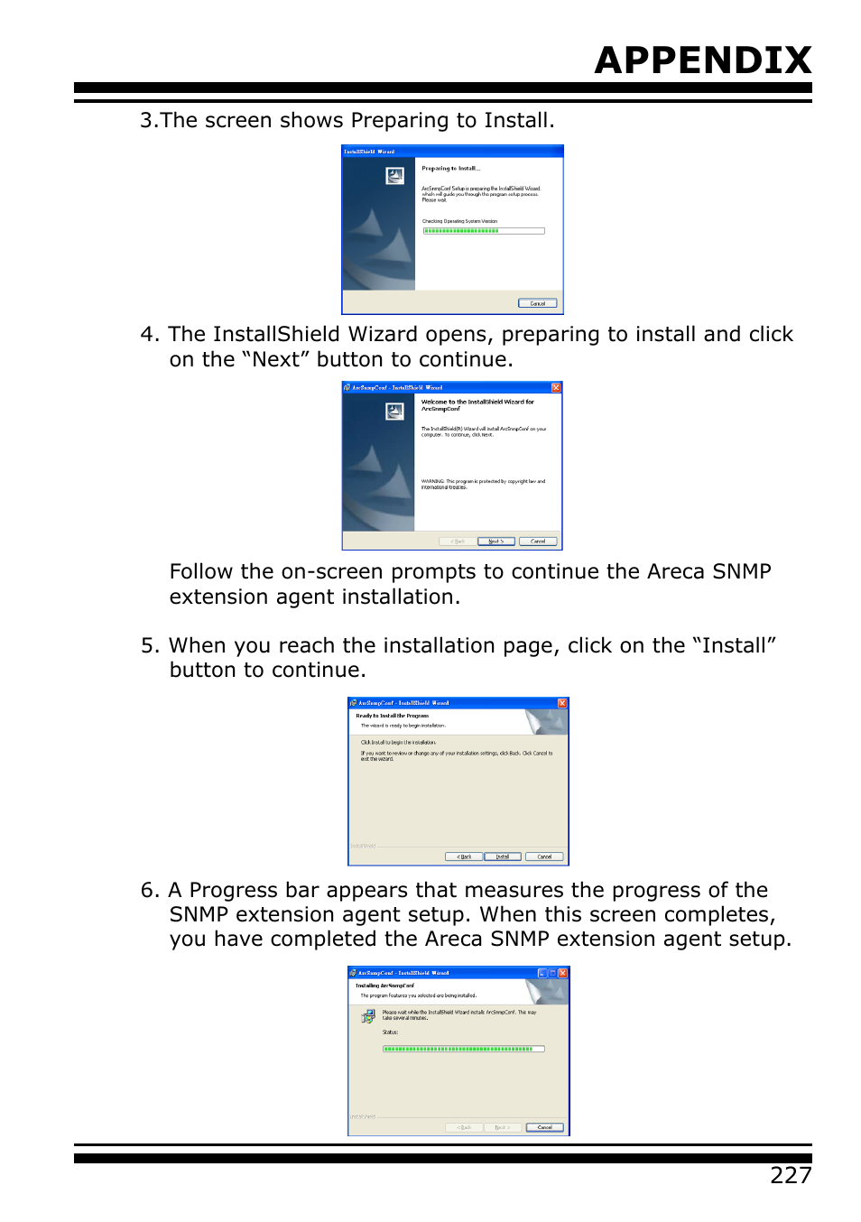 Appendix | Areca 24/4 Internal/External Port Pcie 3.0 12 Gb/s SAS/SATA Raid Controller 2Gb Cache User Manual | Page 227 / 264