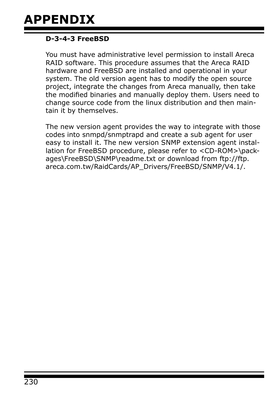 Appendix | Areca 24/4 Internal/External Port Pcie 3.0 12 Gb/s SAS/SATA Raid Controller 2Gb Cache User Manual | Page 230 / 264