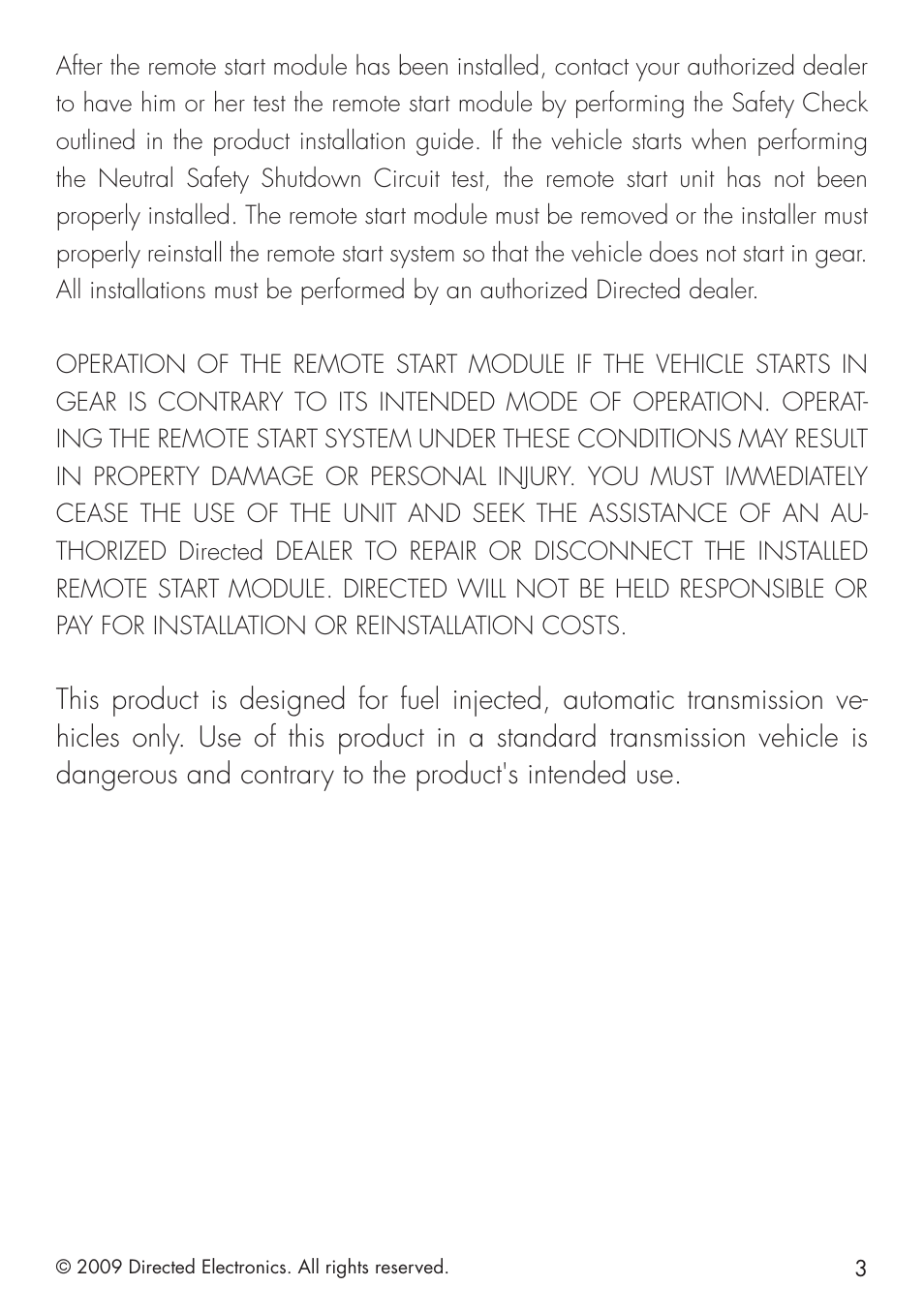 Directed Electronics AVITAL 4003 User Manual | Page 5 / 20