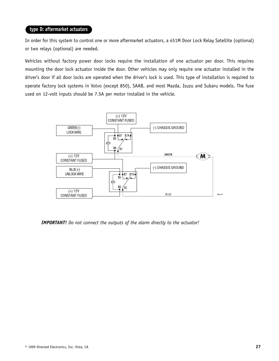 Directed Electronics Automate 552 User Manual | Page 27 / 42