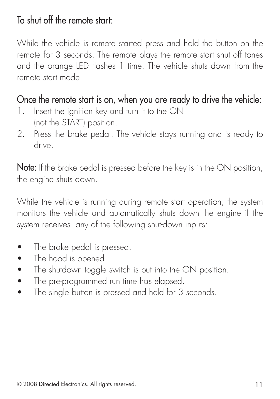 Directed Electronics G4203P User Manual | Page 11 / 20