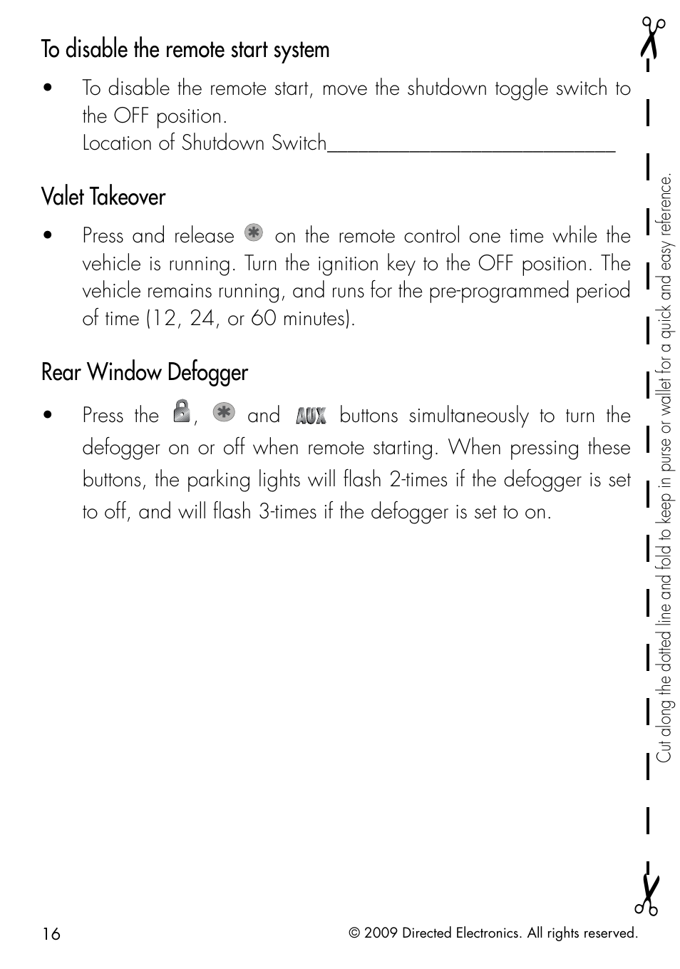 Directed Electronics AVITAL 4603 User Manual | Page 22 / 28