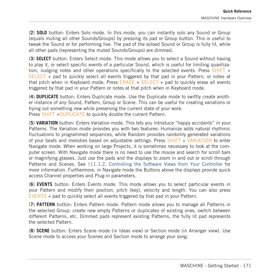 Native Instruments MASCHINE MK3 Groove Production Studio (Black) User Manual | Page 171 / 209