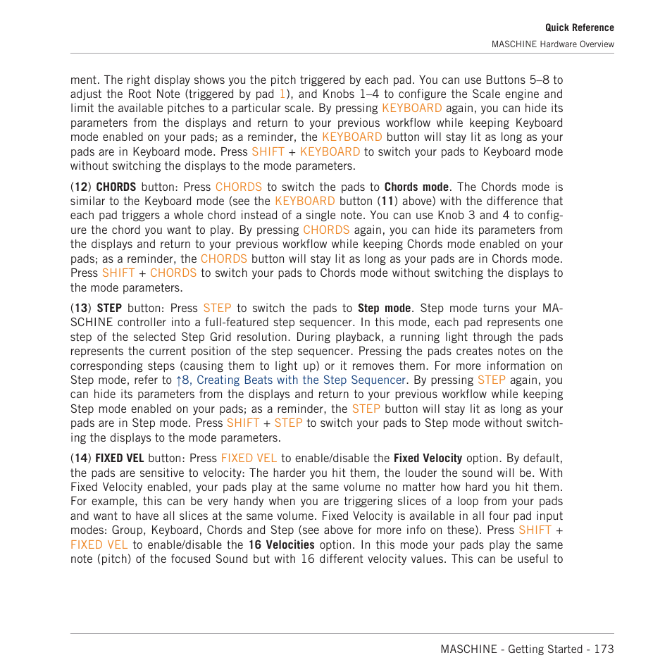 Native Instruments MASCHINE MK3 Groove Production Studio (Black) User Manual | Page 173 / 209