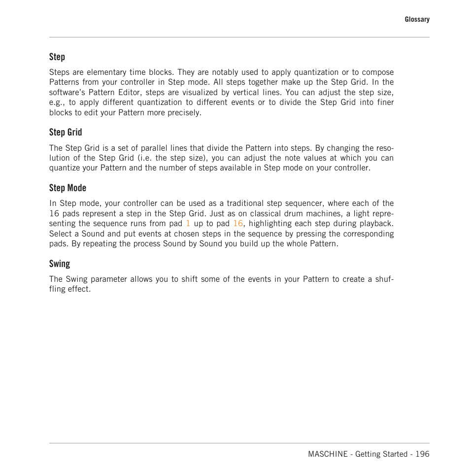 Native Instruments MASCHINE MK3 Groove Production Studio (Black) User Manual | Page 196 / 209