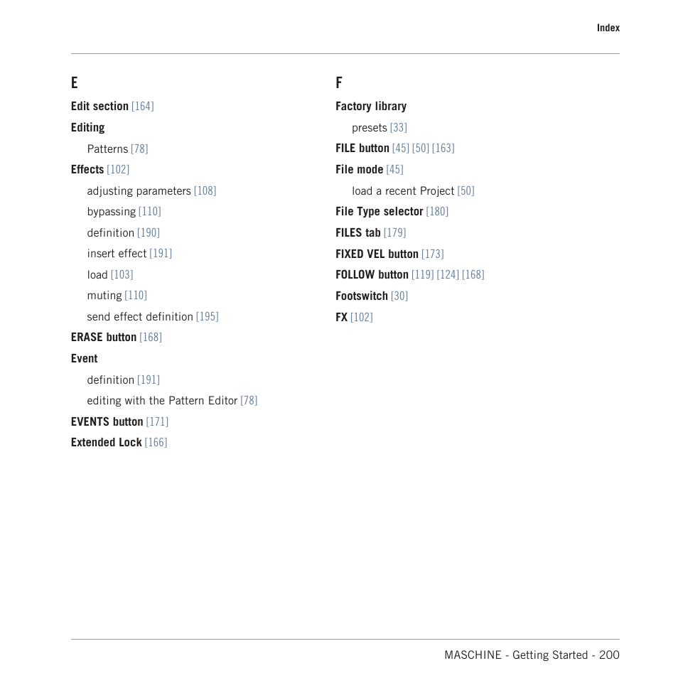 Native Instruments MASCHINE MK3 Groove Production Studio (Black) User Manual | Page 200 / 209