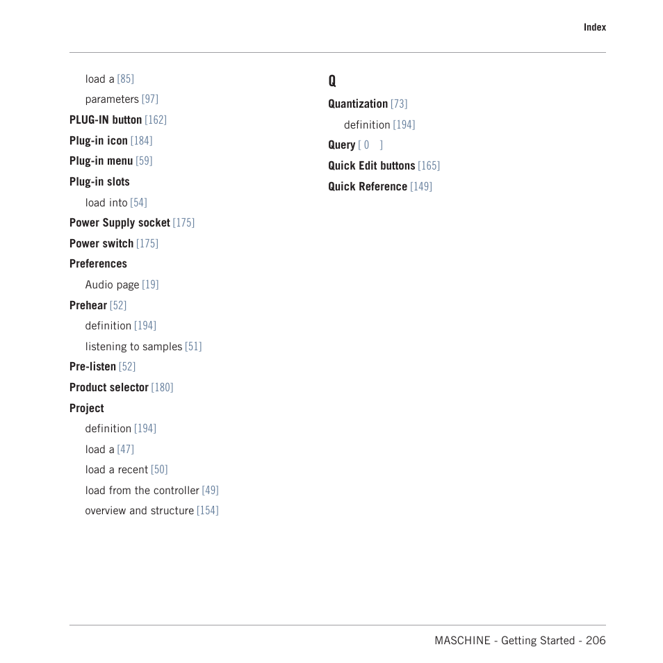 Native Instruments MASCHINE MK3 Groove Production Studio (Black) User Manual | Page 206 / 209