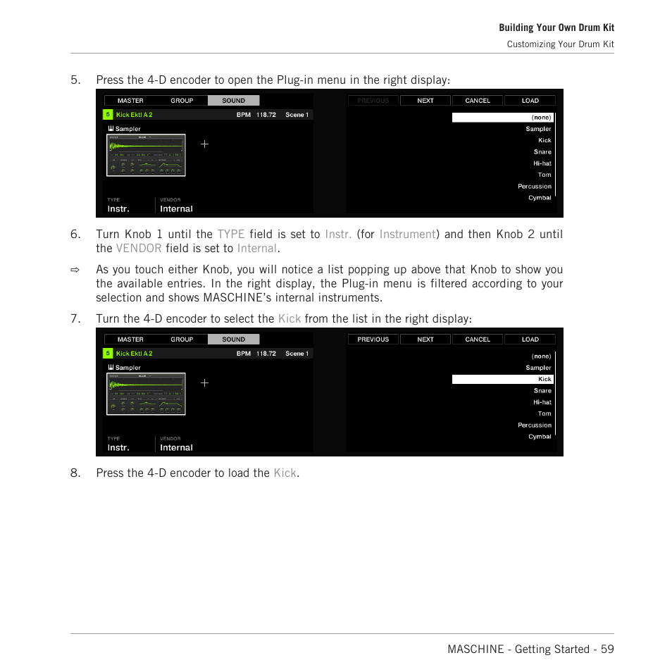 Native Instruments MASCHINE MK3 Groove Production Studio (Black) User Manual | Page 59 / 209