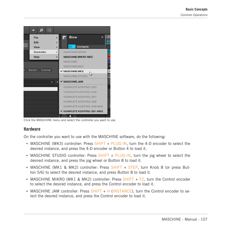 Hardware | Native Instruments MASCHINE MK3 Groove Production Studio (Black) User Manual | Page 107 / 976