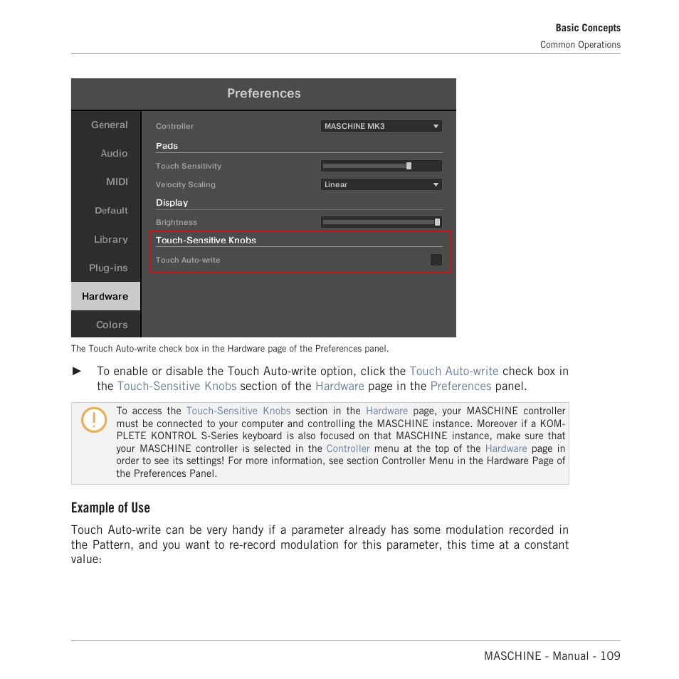 Example of use | Native Instruments MASCHINE MK3 Groove Production Studio (Black) User Manual | Page 109 / 976