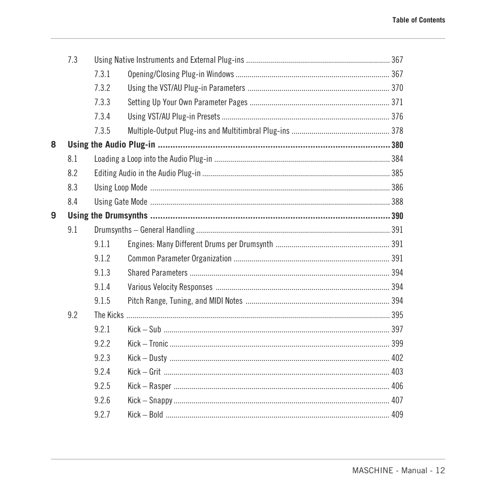 Native Instruments MASCHINE MK3 Groove Production Studio (Black) User Manual | Page 12 / 976