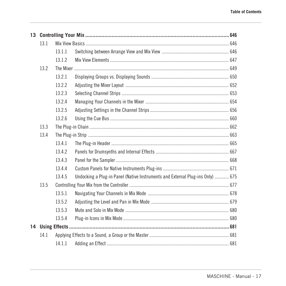 Native Instruments MASCHINE MK3 Groove Production Studio (Black) User Manual | Page 17 / 976