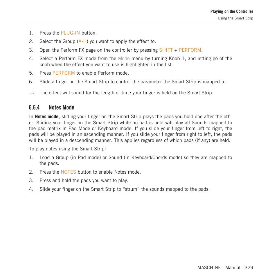 Notes mode | Native Instruments MASCHINE MK3 Groove Production Studio (Black) User Manual | Page 329 / 976