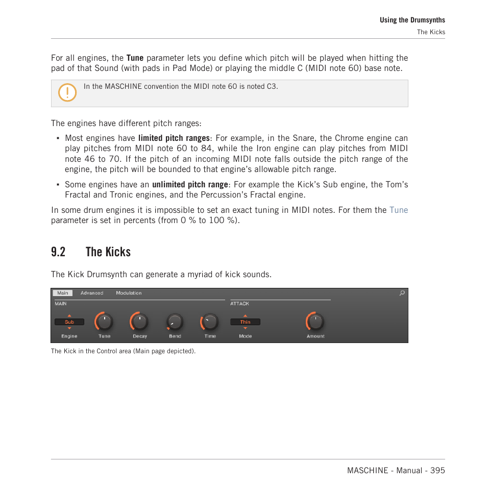 The kicks, The kick plug-in, 2, the kicks | 2 the kicks | Native Instruments MASCHINE MK3 Groove Production Studio (Black) User Manual | Page 395 / 976