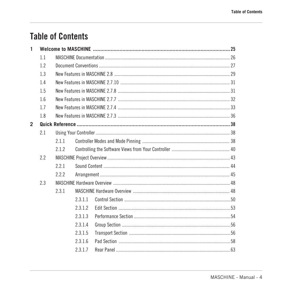 Native Instruments MASCHINE MK3 Groove Production Studio (Black) User Manual | Page 4 / 976