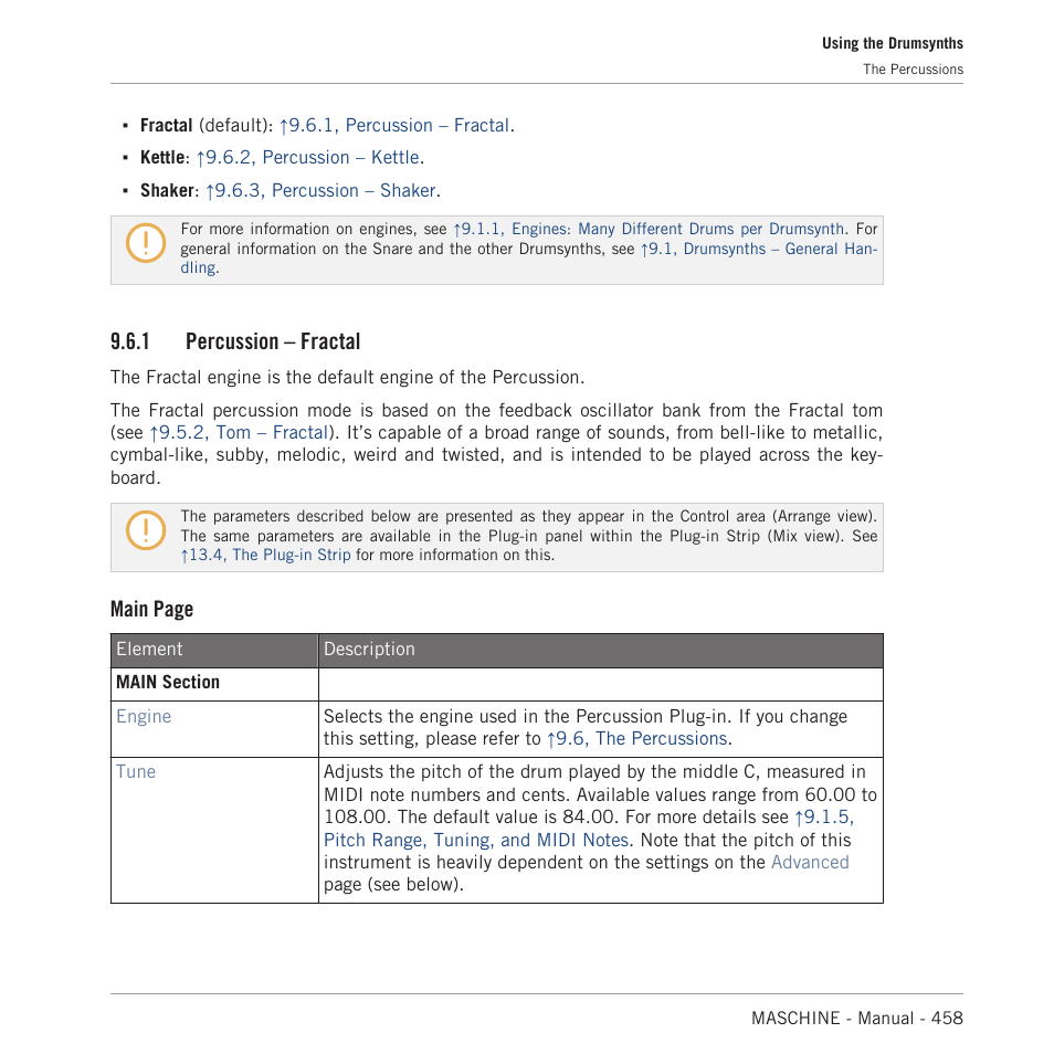 Percussion – fractal, 1, percussion – fractal, 1 percussion – fractal | Main page | Native Instruments MASCHINE MK3 Groove Production Studio (Black) User Manual | Page 458 / 976