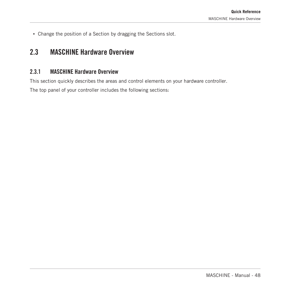 Maschine hardware overview, 3, maschine hardware overview, 3 maschine hardware overview | 1 maschine hardware overview | Native Instruments MASCHINE MK3 Groove Production Studio (Black) User Manual | Page 48 / 976