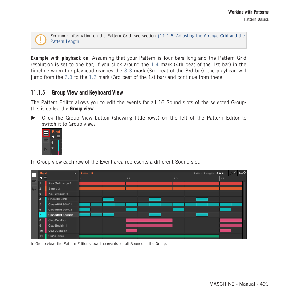 Group view and keyboard view, 5, group, View and keyboard view | 5, group view and key, Board view, 5 group view and keyboard view | Native Instruments MASCHINE MK3 Groove Production Studio (Black) User Manual | Page 491 / 976