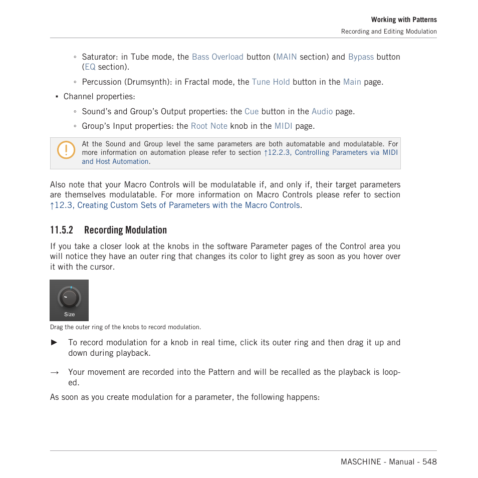 Recording modulation, 2, recording modulation, 2 recording modulation | Native Instruments MASCHINE MK3 Groove Production Studio (Black) User Manual | Page 548 / 976