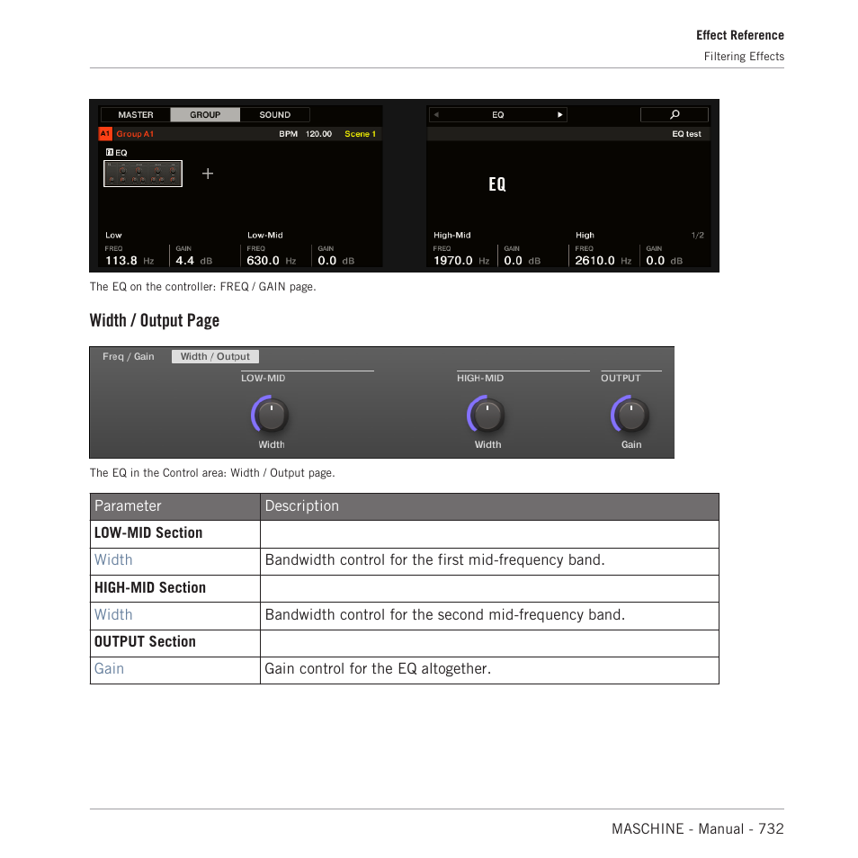 Width / output page | Native Instruments MASCHINE MK3 Groove Production Studio (Black) User Manual | Page 732 / 976