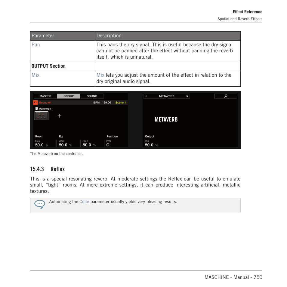 Reflex, 3 reflex | Native Instruments MASCHINE MK3 Groove Production Studio (Black) User Manual | Page 750 / 976