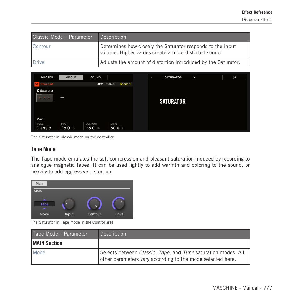 Tape mode | Native Instruments MASCHINE MK3 Groove Production Studio (Black) User Manual | Page 777 / 976