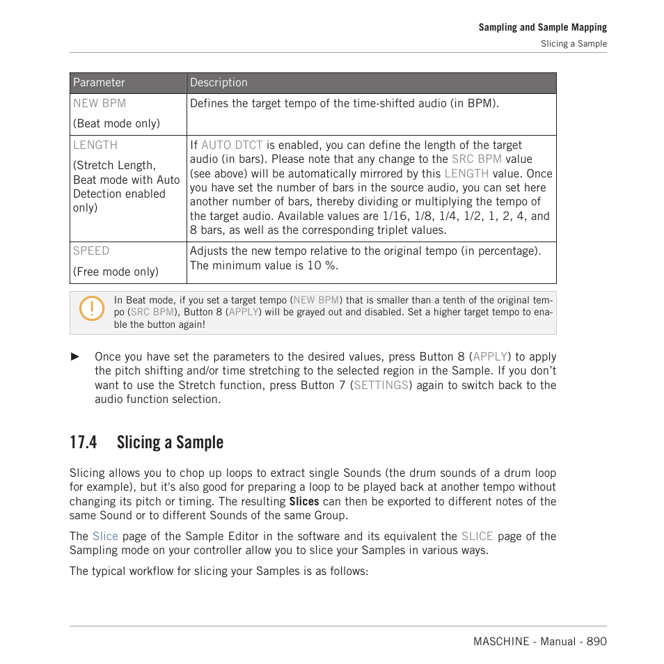 Slicing a sample, 4, slicing a, Sample | 4, slicing a sample, 4 slicing a sample | Native Instruments MASCHINE MK3 Groove Production Studio (Black) User Manual | Page 890 / 976