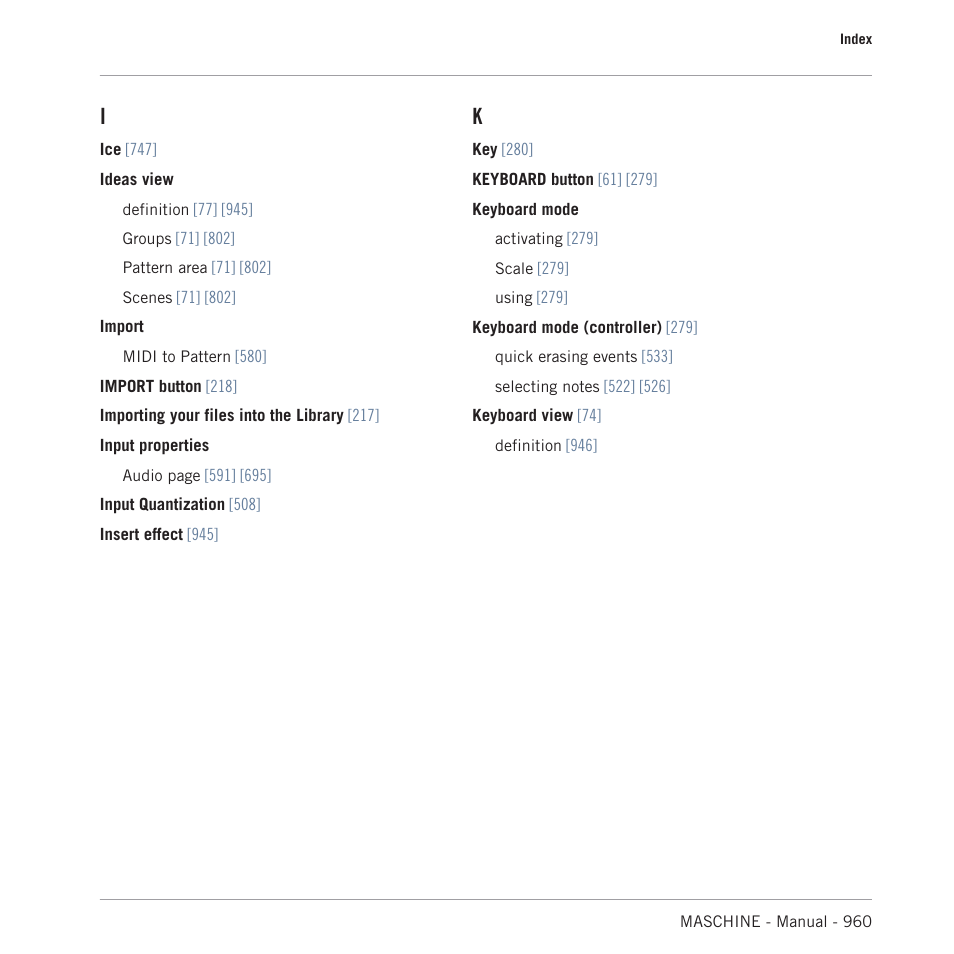 Native Instruments MASCHINE MK3 Groove Production Studio (Black) User Manual | Page 960 / 976