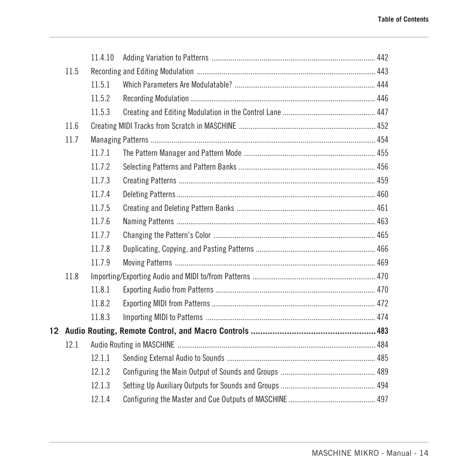 Native Instruments MASCHINE MIKRO MK3 Groove Production Studio (Black) User Manual | Page 14 / 807