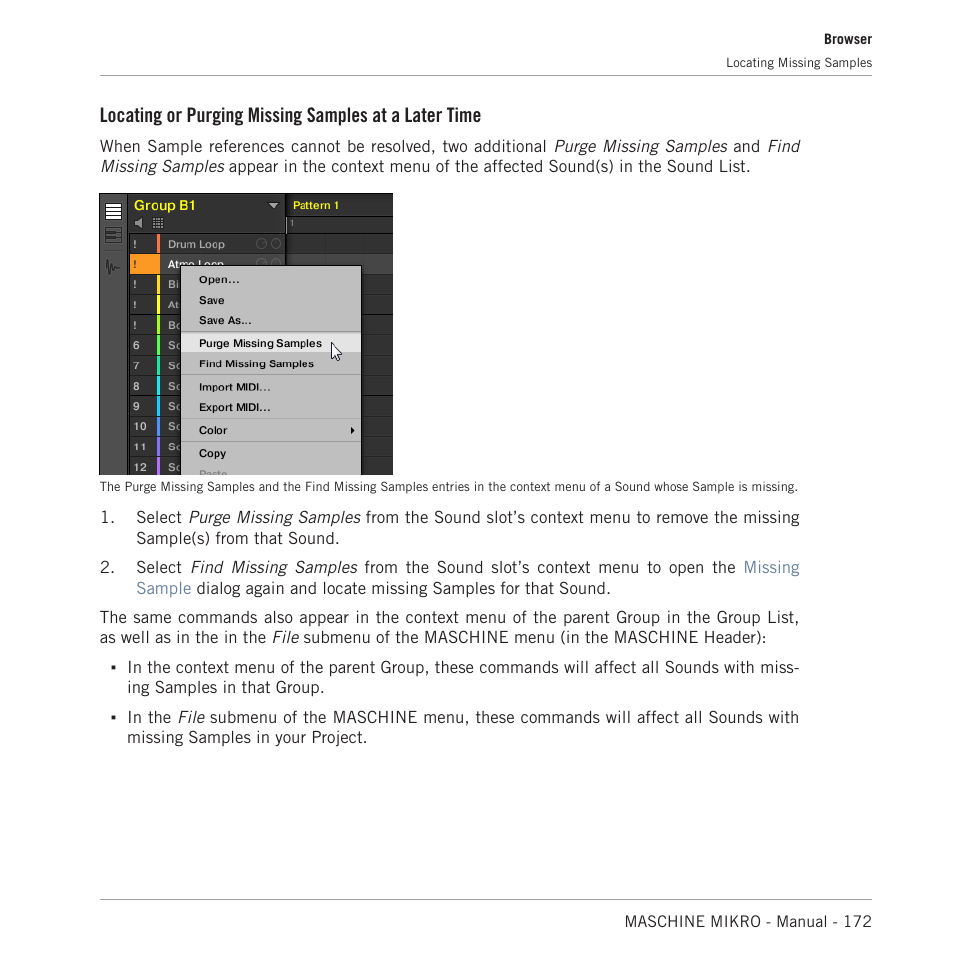 Native Instruments MASCHINE MIKRO MK3 Groove Production Studio (Black) User Manual | Page 172 / 807