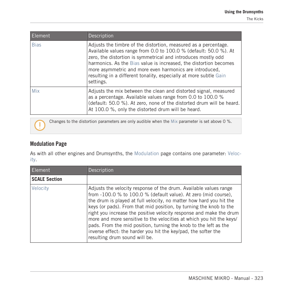Modulation page | Native Instruments MASCHINE MIKRO MK3 Groove Production Studio (Black) User Manual | Page 323 / 807