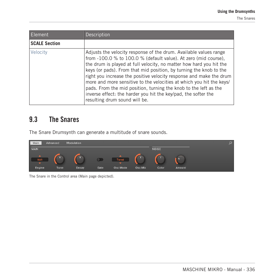The snares, 3, the snares, 3 the snares | Native Instruments MASCHINE MIKRO MK3 Groove Production Studio (Black) User Manual | Page 336 / 807
