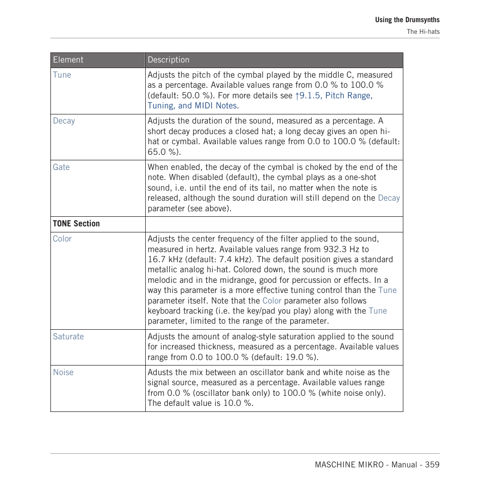 Native Instruments MASCHINE MIKRO MK3 Groove Production Studio (Black) User Manual | Page 359 / 807