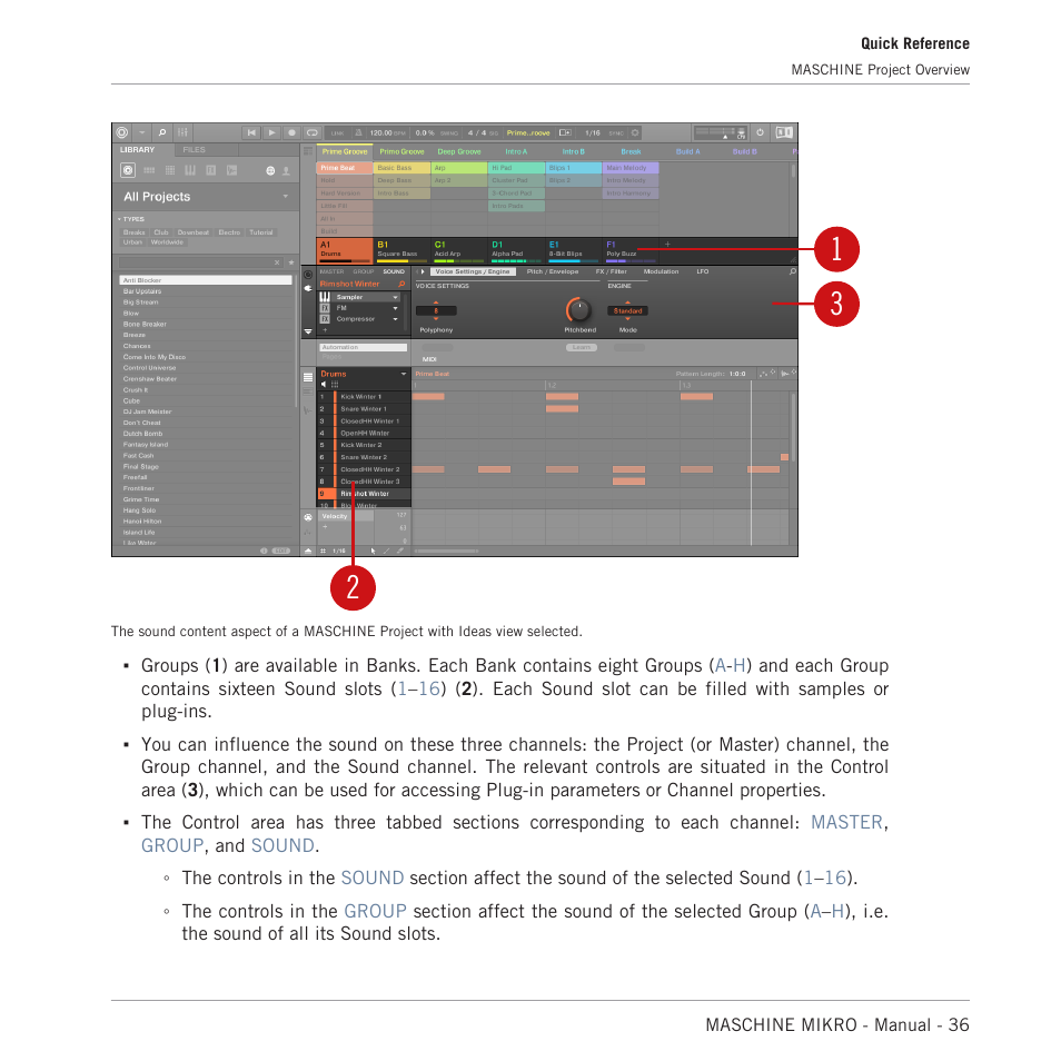 Native Instruments MASCHINE MIKRO MK3 Groove Production Studio (Black) User Manual | Page 36 / 807