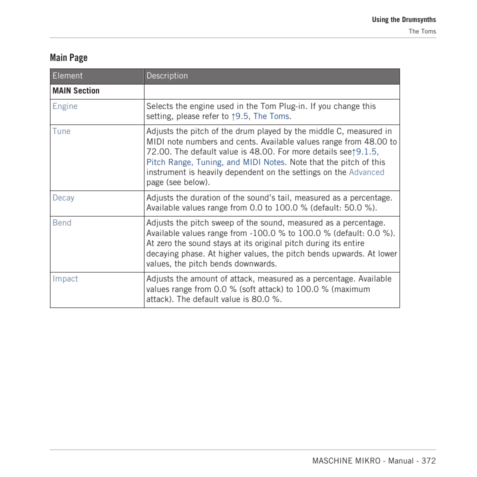 Main page | Native Instruments MASCHINE MIKRO MK3 Groove Production Studio (Black) User Manual | Page 372 / 807