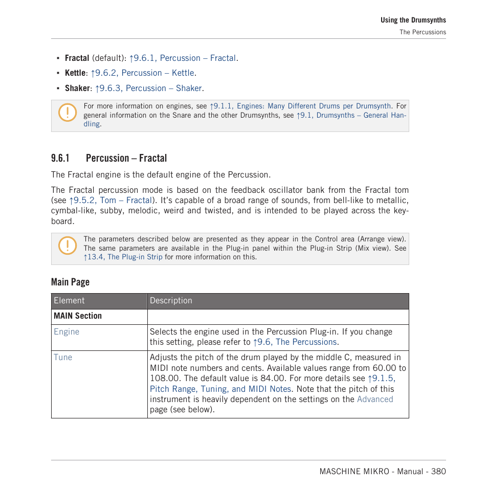 Percussion – fractal, 1, percussion – fractal, 1 percussion – fractal | Main page | Native Instruments MASCHINE MIKRO MK3 Groove Production Studio (Black) User Manual | Page 380 / 807