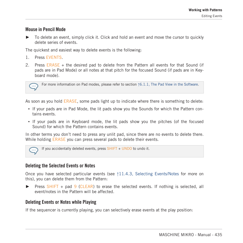 Mouse in pencil mode | Native Instruments MASCHINE MIKRO MK3 Groove Production Studio (Black) User Manual | Page 435 / 807