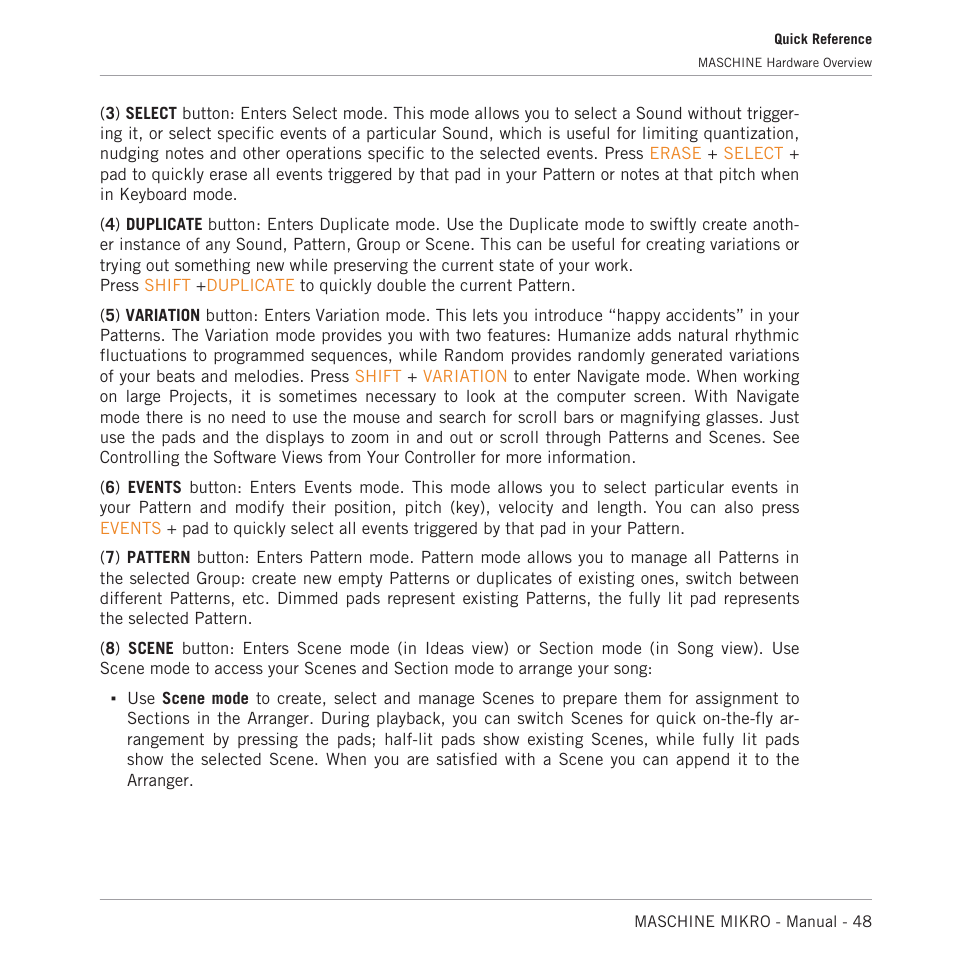 Native Instruments MASCHINE MIKRO MK3 Groove Production Studio (Black) User Manual | Page 48 / 807