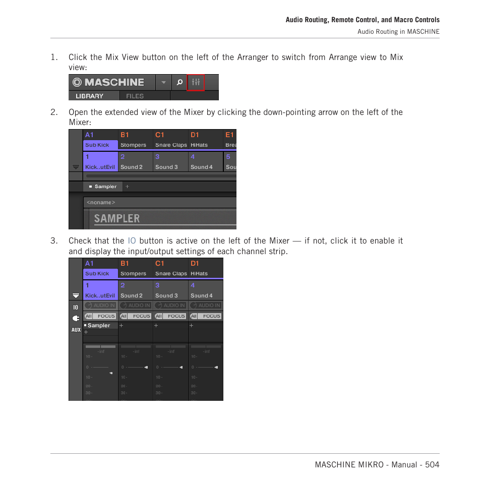 Native Instruments MASCHINE MIKRO MK3 Groove Production Studio (Black) User Manual | Page 504 / 807