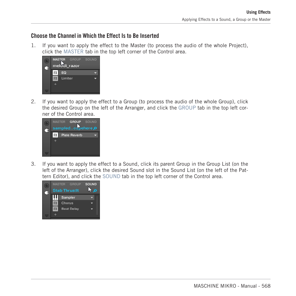 Native Instruments MASCHINE MIKRO MK3 Groove Production Studio (Black) User Manual | Page 568 / 807