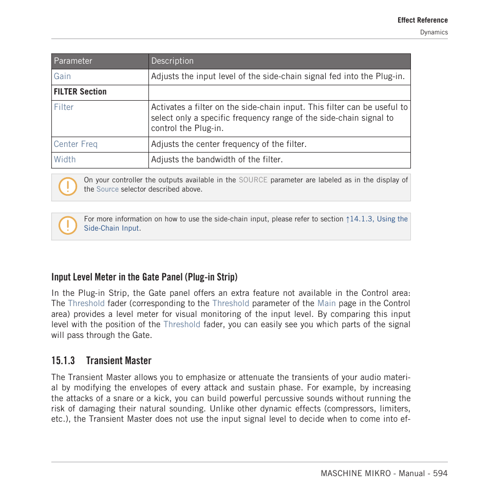 Transient master, 3 transient master | Native Instruments MASCHINE MIKRO MK3 Groove Production Studio (Black) User Manual | Page 594 / 807