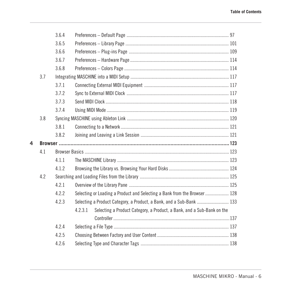 Native Instruments MASCHINE MIKRO MK3 Groove Production Studio (Black) User Manual | Page 6 / 807