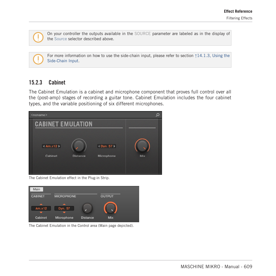 Cabinet, 3 cabinet | Native Instruments MASCHINE MIKRO MK3 Groove Production Studio (Black) User Manual | Page 609 / 807