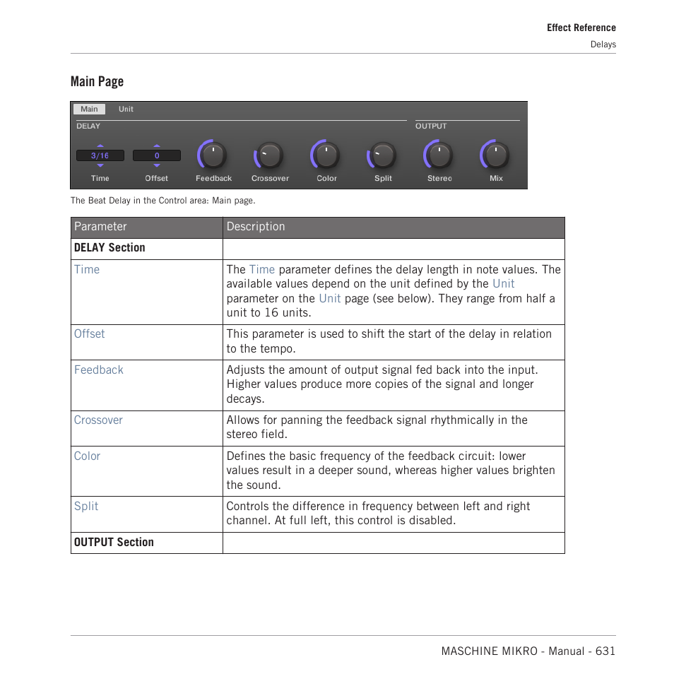 Main page | Native Instruments MASCHINE MIKRO MK3 Groove Production Studio (Black) User Manual | Page 631 / 807