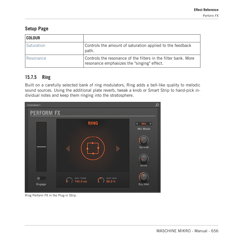 Ring, Setup page, 5 ring | Native Instruments MASCHINE MIKRO MK3 Groove Production Studio (Black) User Manual | Page 656 / 807