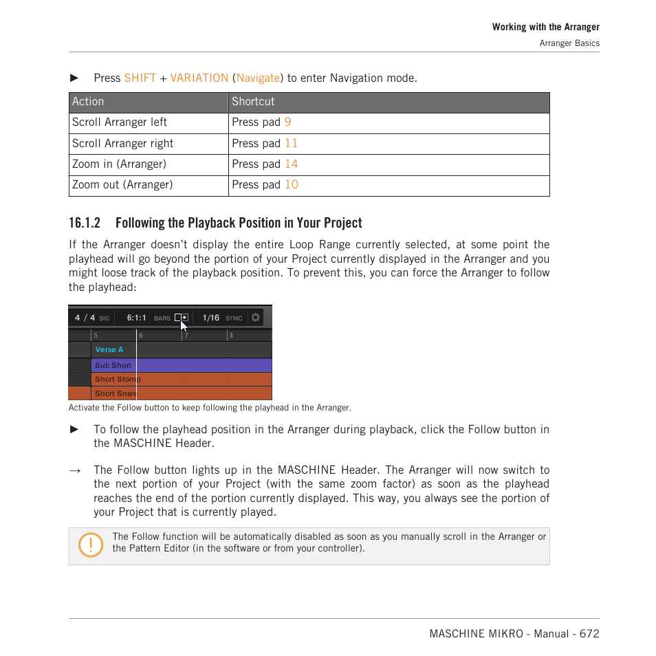 Following the playback position in your project, 2, following the playback position in your project, 2 following the playback position in your project | Native Instruments MASCHINE MIKRO MK3 Groove Production Studio (Black) User Manual | Page 672 / 807