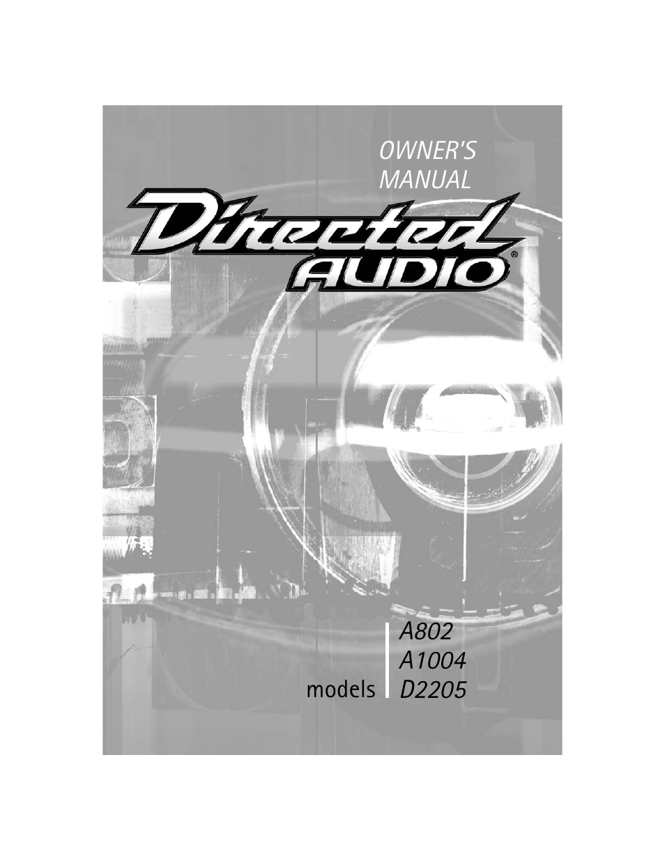 Directed Electronics A1004 User Manual | 23 pages