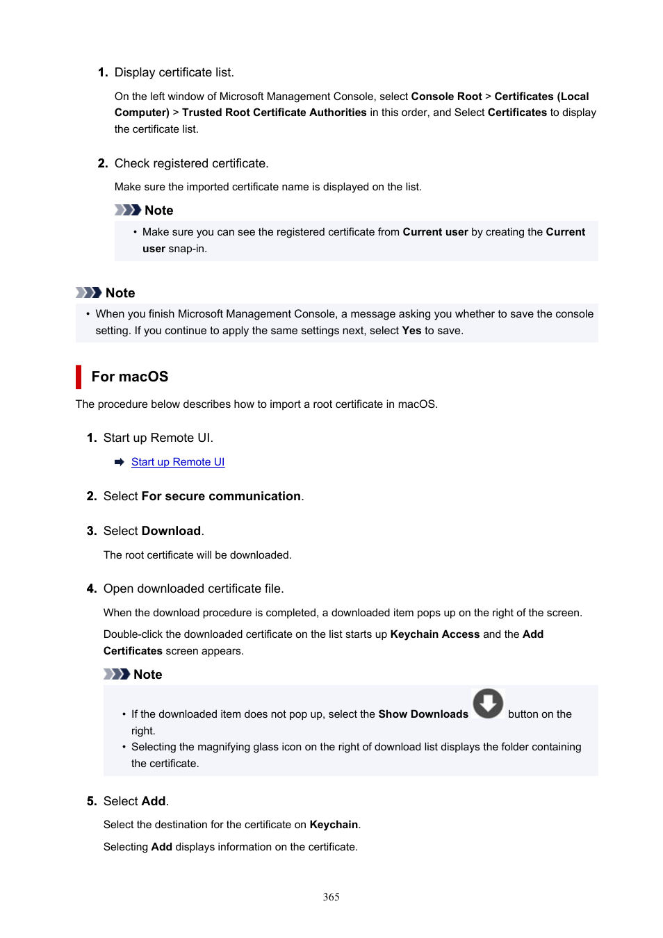 For macos | Canon imagePROGRAF TX-3100 36" Printer with Basket User Manual | Page 365 / 1073