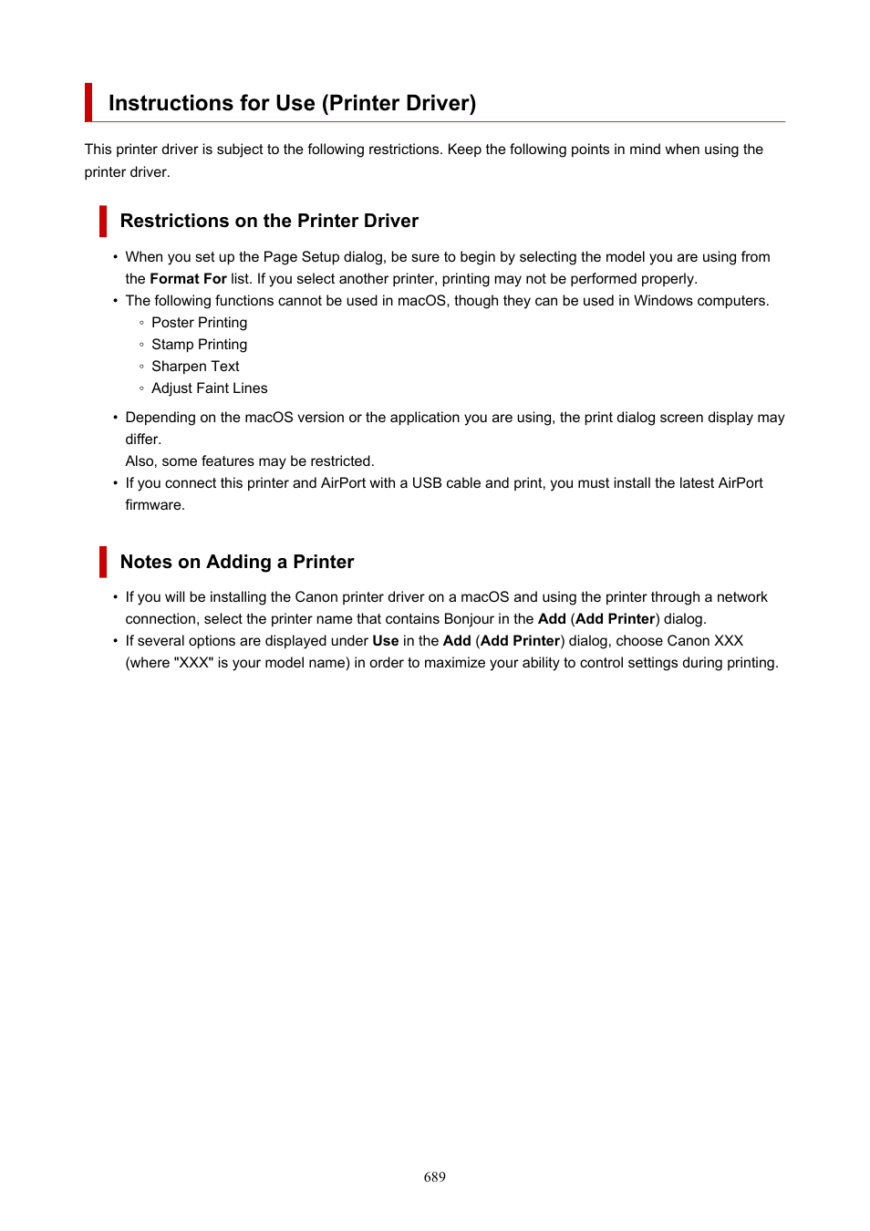 Instructions for use (printer driver) | Canon imagePROGRAF TX-3100 36" Printer with Basket User Manual | Page 689 / 1073