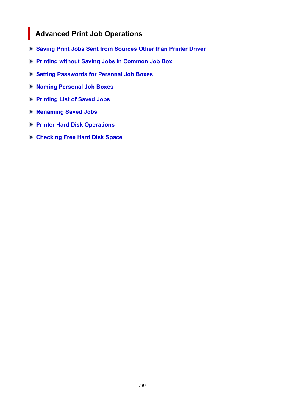 Advanced print job operations | Canon imagePROGRAF TX-3100 36" Printer with Basket User Manual | Page 730 / 1073
